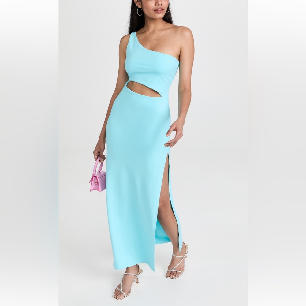 Susana Monaco One Arm Cutout High Slit Dress